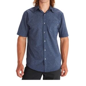 Marmot Blue Button Front Camper Shirt